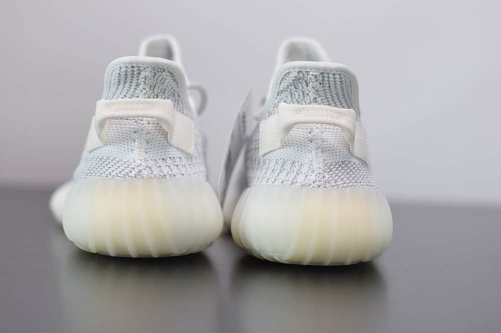 阿迪达斯ADIDAS YEZZY 350 V2白色满天星休闲慢跑鞋纯原版本 货号:EF2367