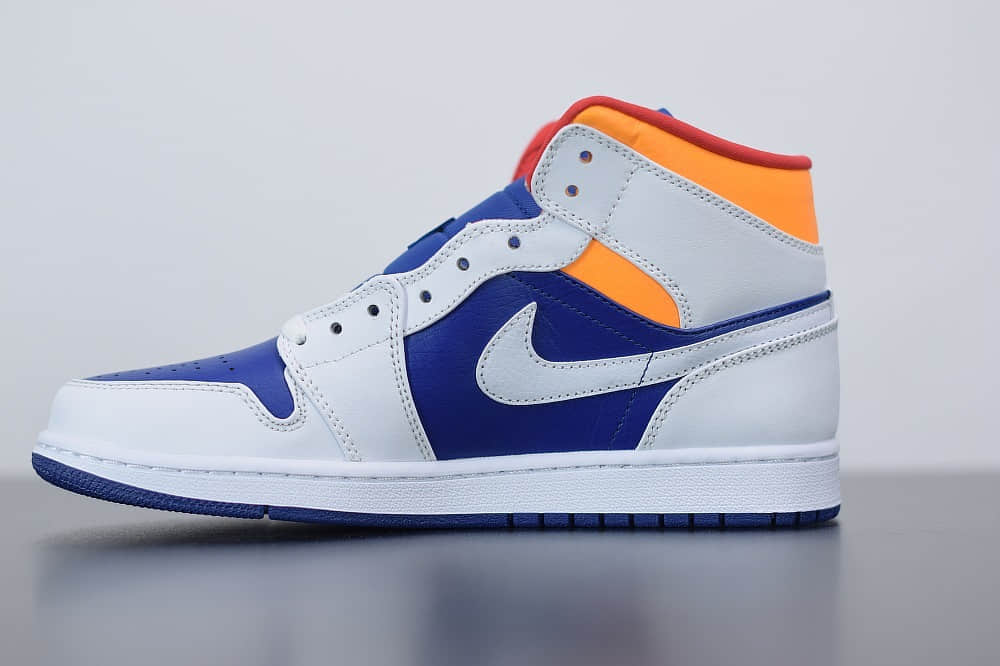 乔丹Air Jordan 1 Mid皇家海军蓝中帮篮球鞋纯原版本 货号:554724-131
