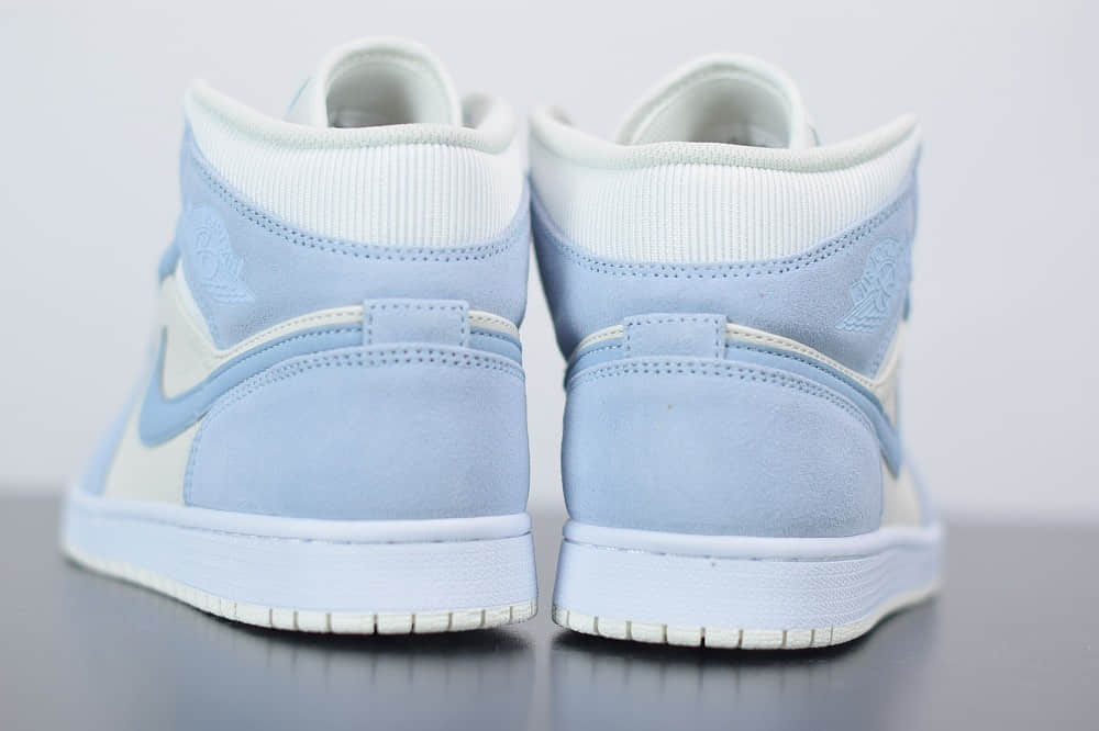 乔丹Air Jordan 1 MID中帮小灰蓝配色篮球鞋纯原版本 货号:DA4666-100