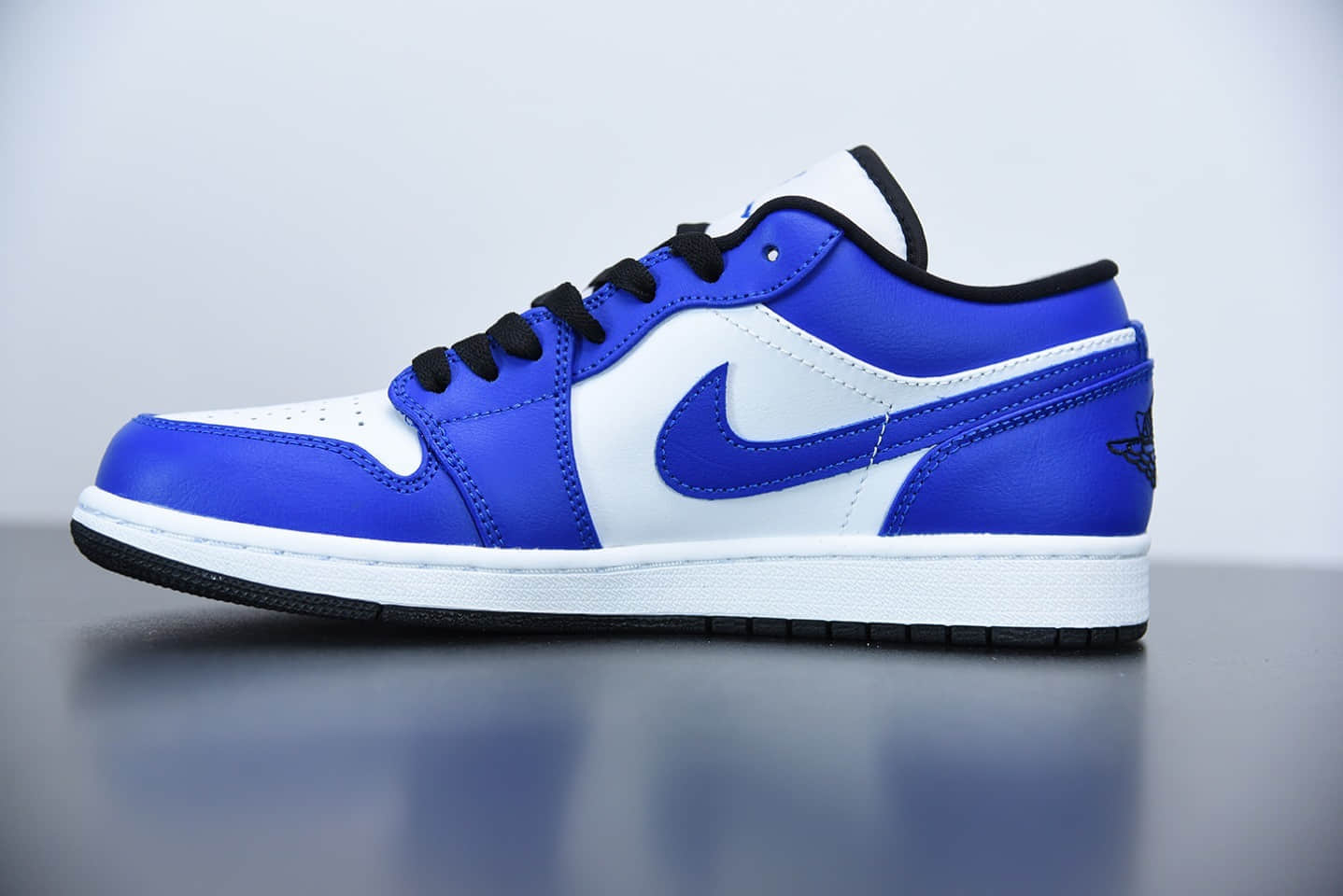 乔丹Air Jordan 1 Low “Game Royal”低帮白蓝小闪电板鞋纯原版本 货号:553558-124
