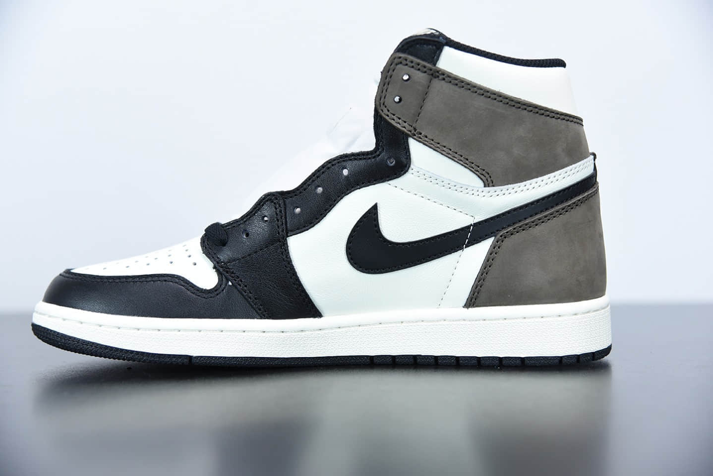 乔丹Air Jordan 1 High OG“Dark Mocha”黑摩卡小倒钩高帮板鞋纯原版本 货号:555088-105