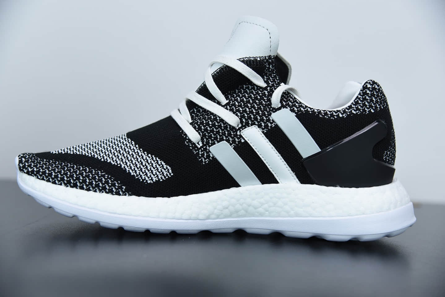 阿迪达斯adidasY-3 pureboost y3太极黑白运动休闲鞋纯原版本 货号:AQ5731