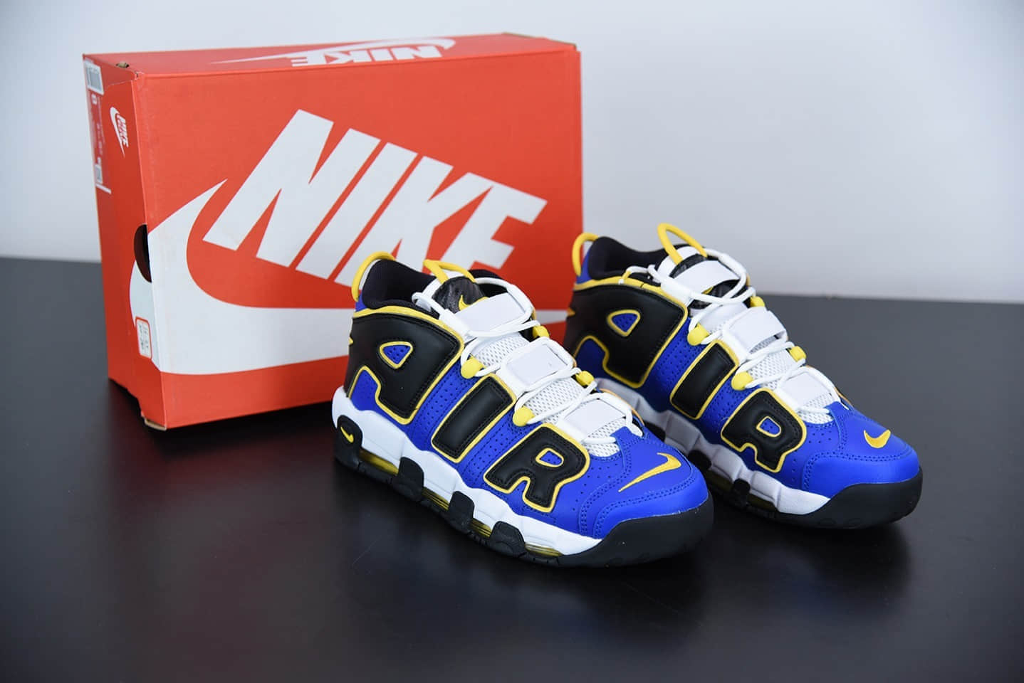 耐克Nike WMNS Air More Uptempo GSBarely Green 皮蓬黑黄蓝色篮球鞋纯原版本 货号:DC7300-400