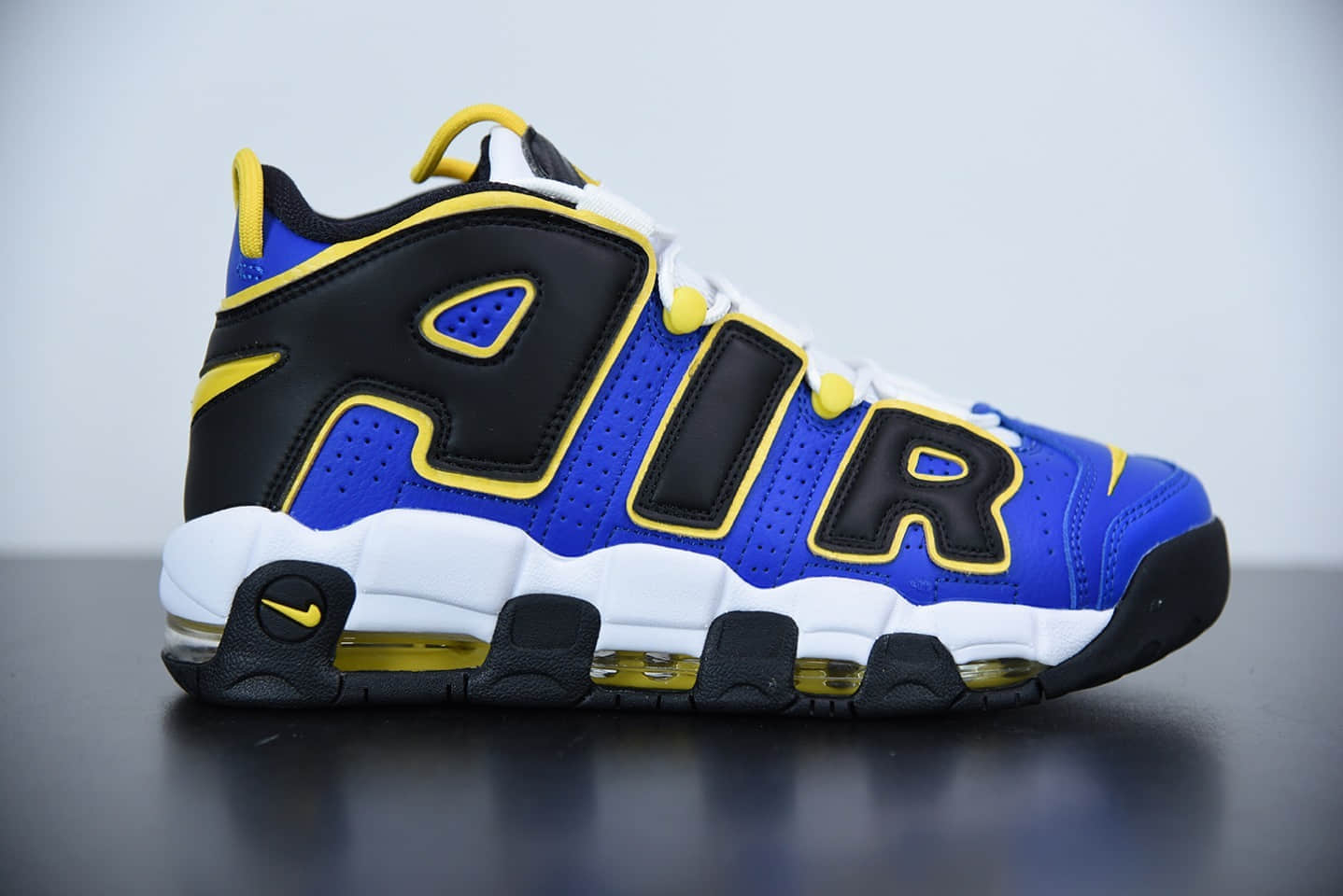 耐克Nike WMNS Air More Uptempo GSBarely Green 皮蓬黑黄蓝色篮球鞋纯原版本 货号:DC7300-400