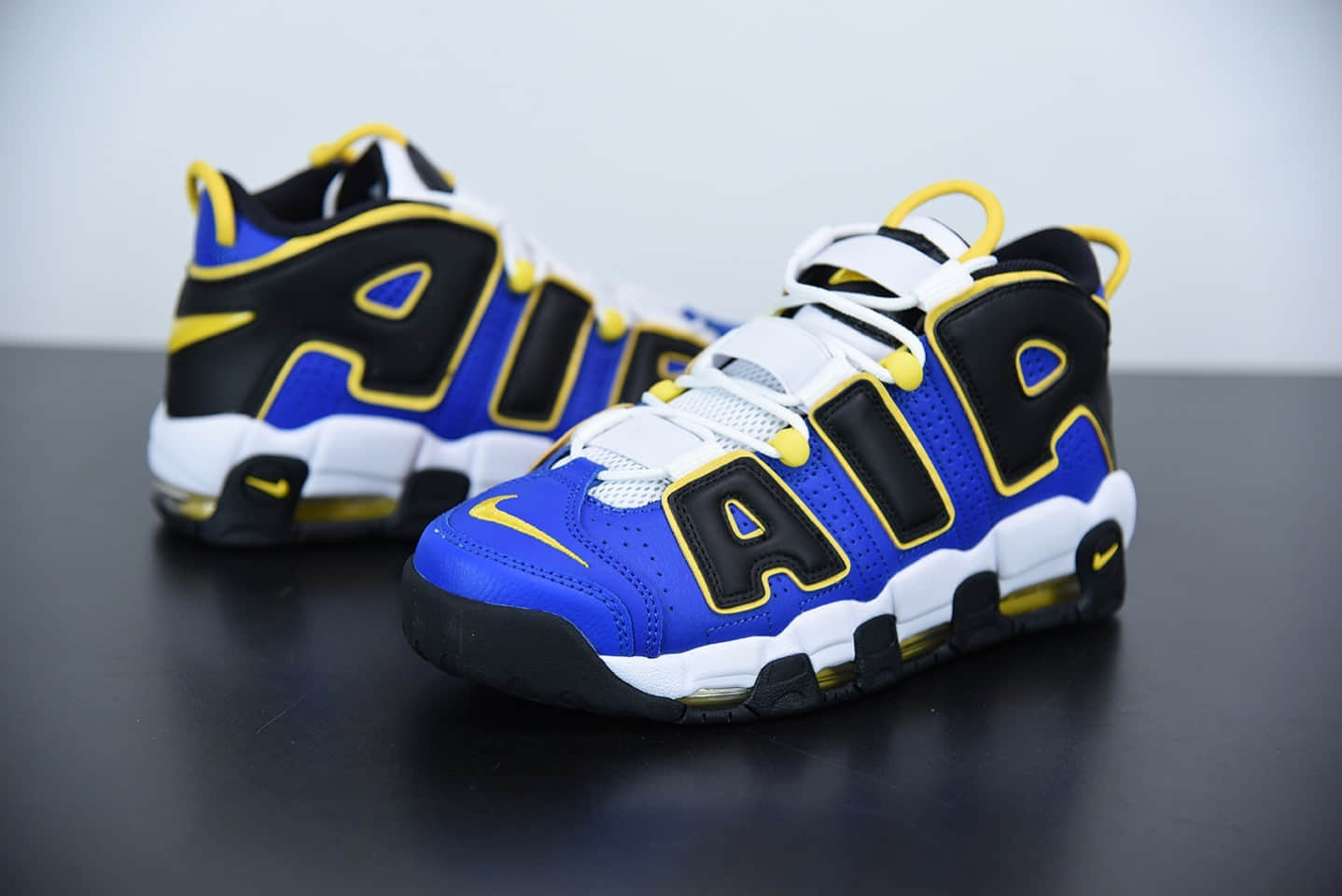 耐克Nike WMNS Air More Uptempo GSBarely Green 皮蓬黑黄蓝色篮球鞋纯原版本 货号:DC7300-400