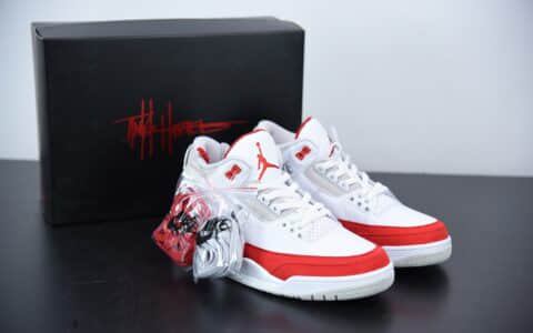 乔丹Air Jordan 3 RetroTinker 白红迈克尔中帮复古休闲运动文化篮球鞋纯原版本 货号：CJ0939-100
