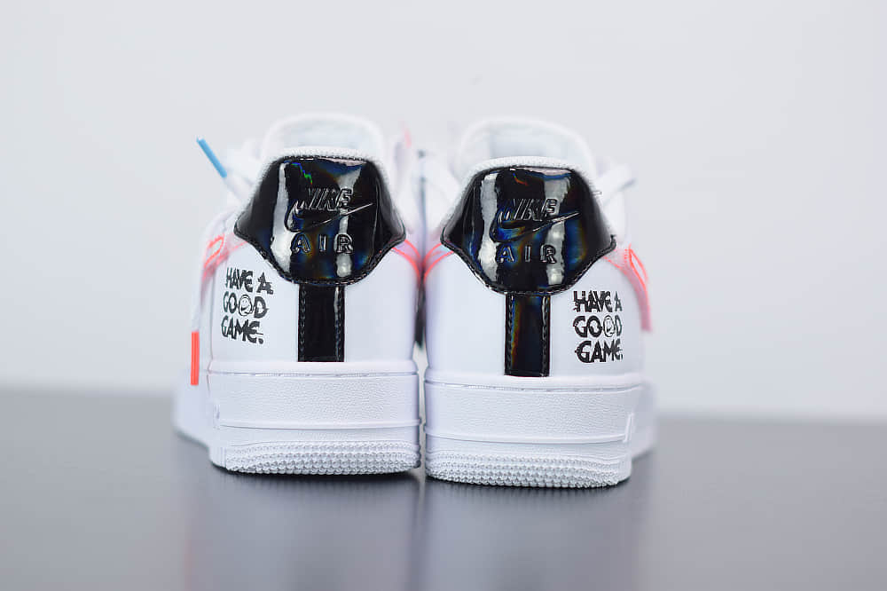 耐克NikeAir Force 1 '07 LV8Good Game电玩英雄联盟S10限量白炫彩镭射魔术贴低帮空军一号休闲板鞋纯原版本 货号:DC0710-191