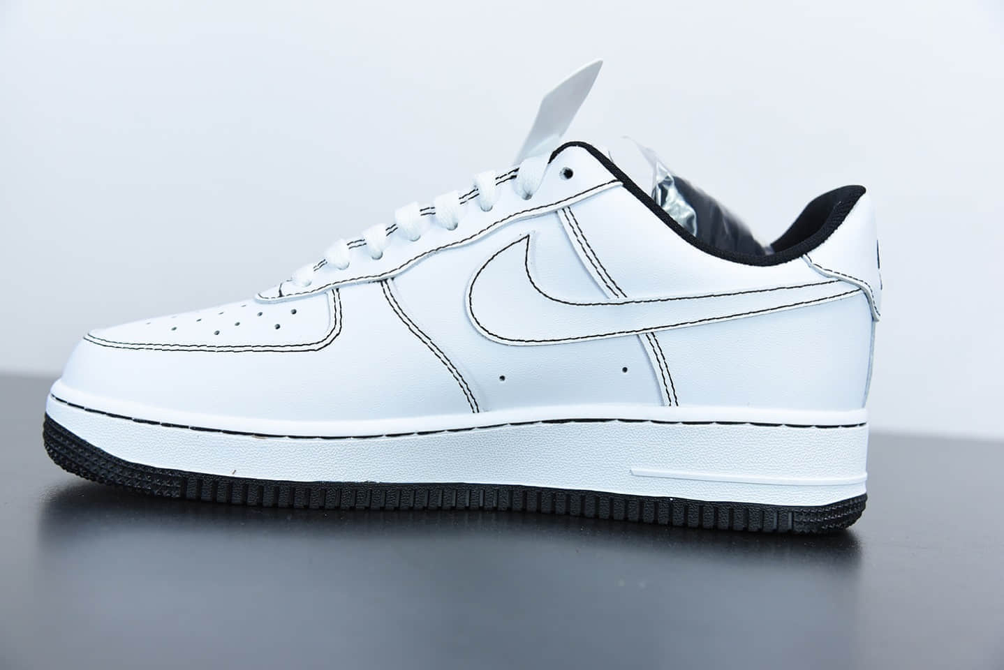 耐克Nike Air Force 1 Low 马克笔黑白缝线空军一号低帮运动休闲板鞋纯原版本 货号: CV1724-104