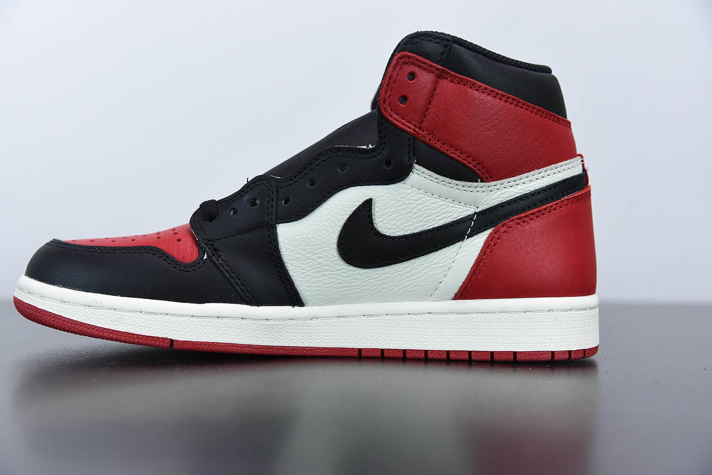 乔丹AIR JORDAN Retro High OG “Bred Toe” 黑红脚趾高帮文化篮球鞋纯原版本 货号:555088-610