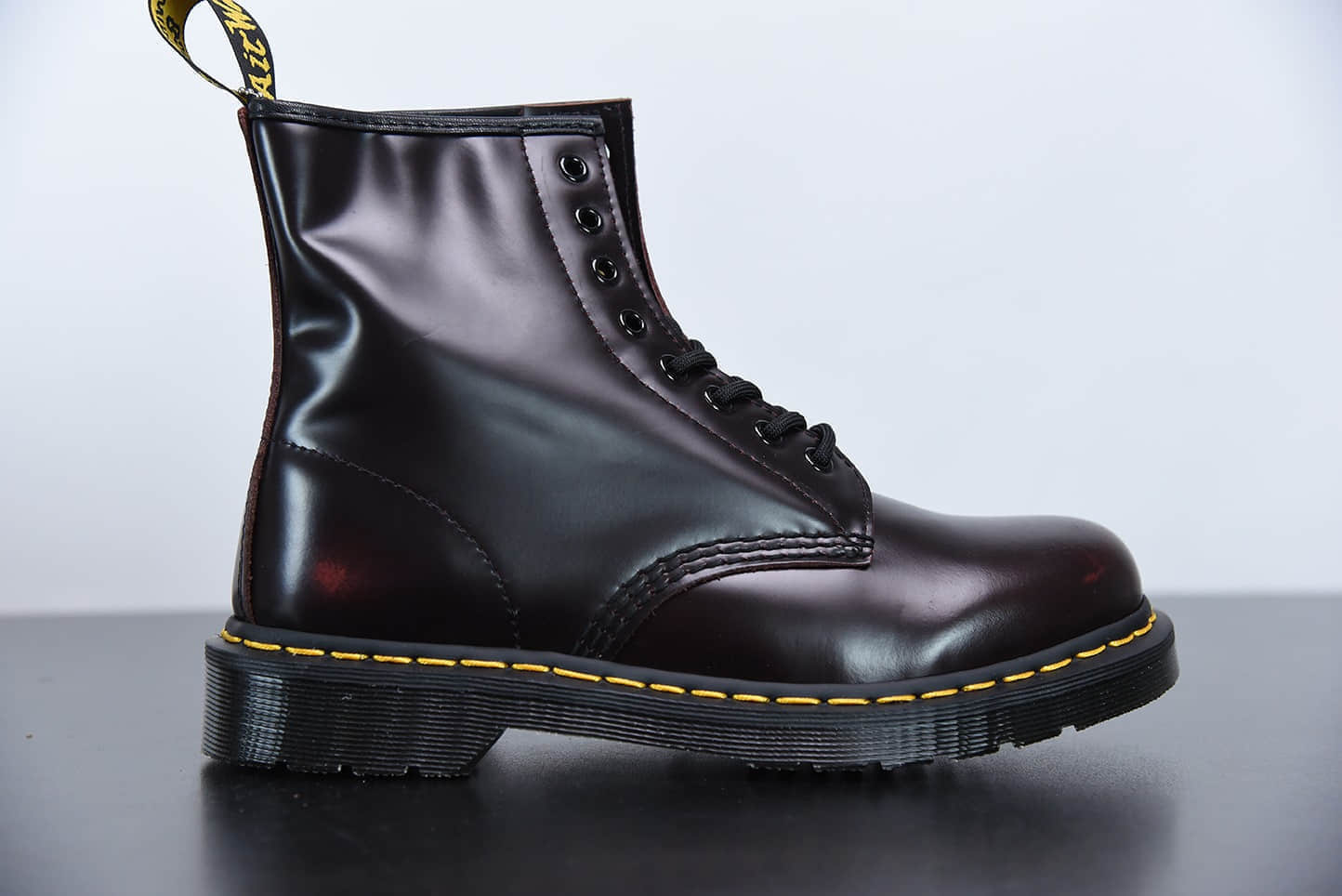 马汀博士Dr. Martens Bex 8-Eye Boot 1460酒红色高帮系列复古八孔系带全皮工装马丁靴纯原版本