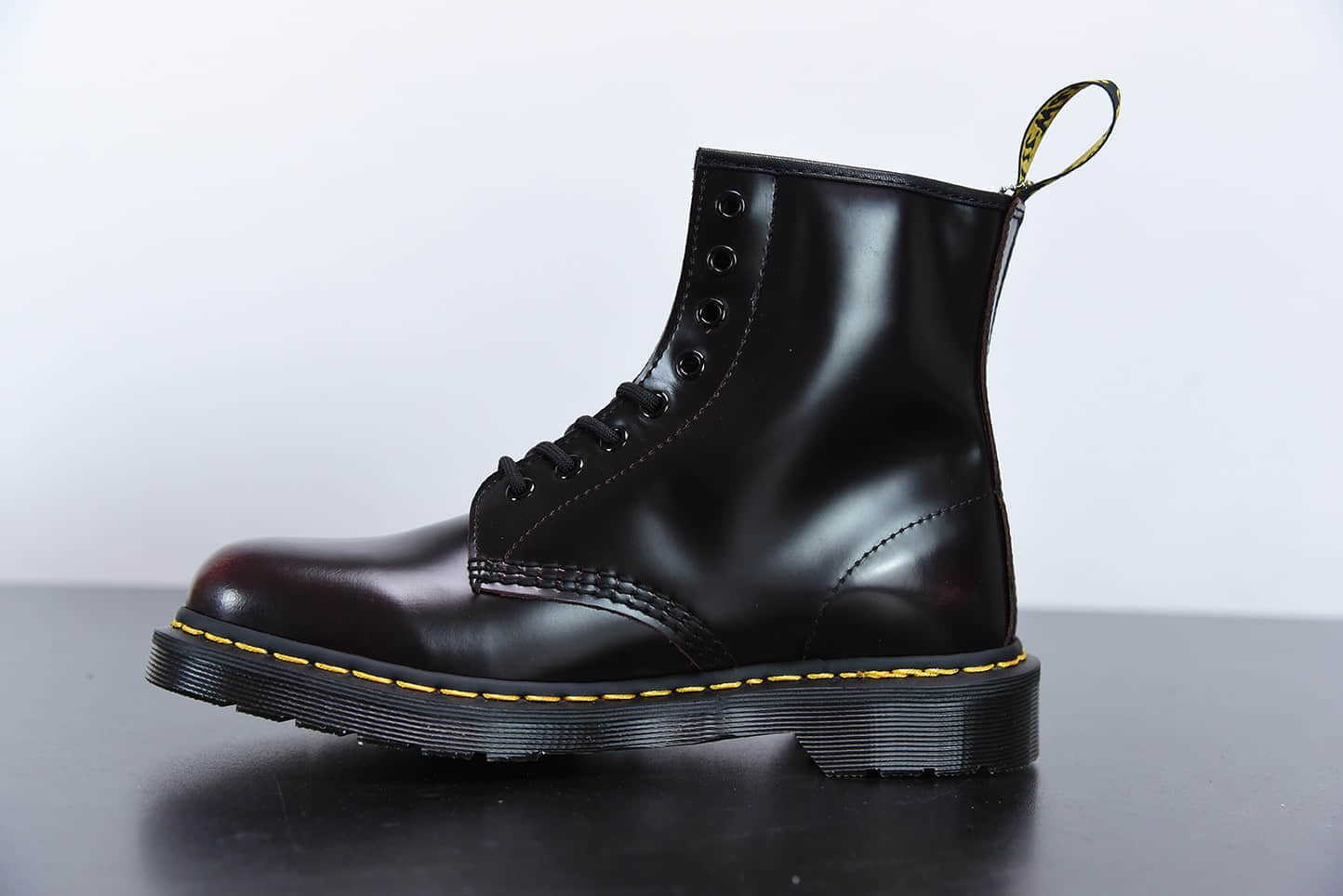 马汀博士Dr. Martens Bex 8-Eye Boot 1460酒红色高帮系列复古八孔系带全皮工装马丁靴纯原版本