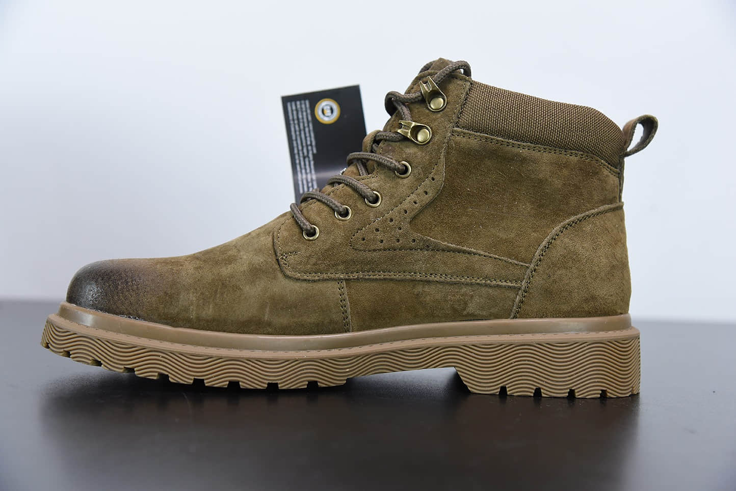 卡特CAT FOOTWEA棕绿六孔工装休闲复古潮鞋纯原版本