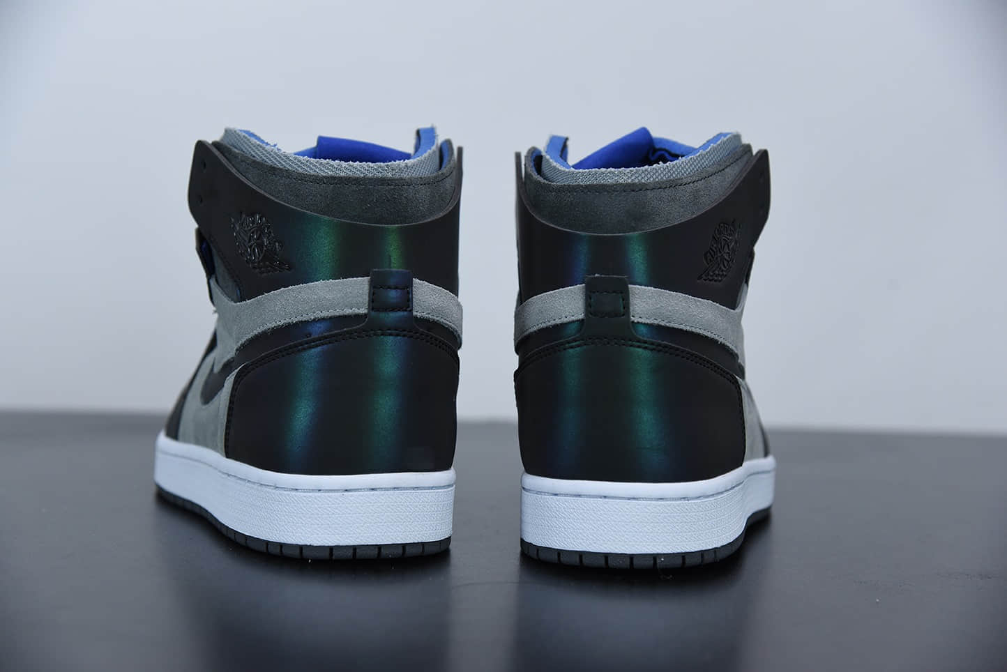 乔丹LPL x Jordan 1 High Zoom “Good Game” 3M反光变色龙黑蓝英雄联盟实拍首发联名款纯原版本 货号： DD1453-001