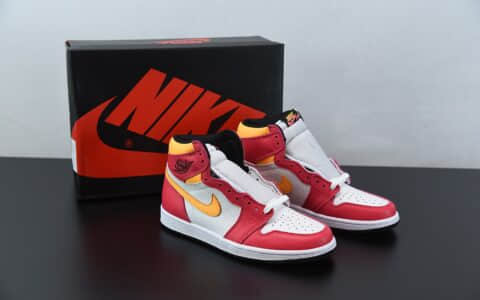 乔丹Air Jordan 1“SailUniversity Red”亡灵节奥运白红高帮篮球鞋纯原版本 货号:555088-603