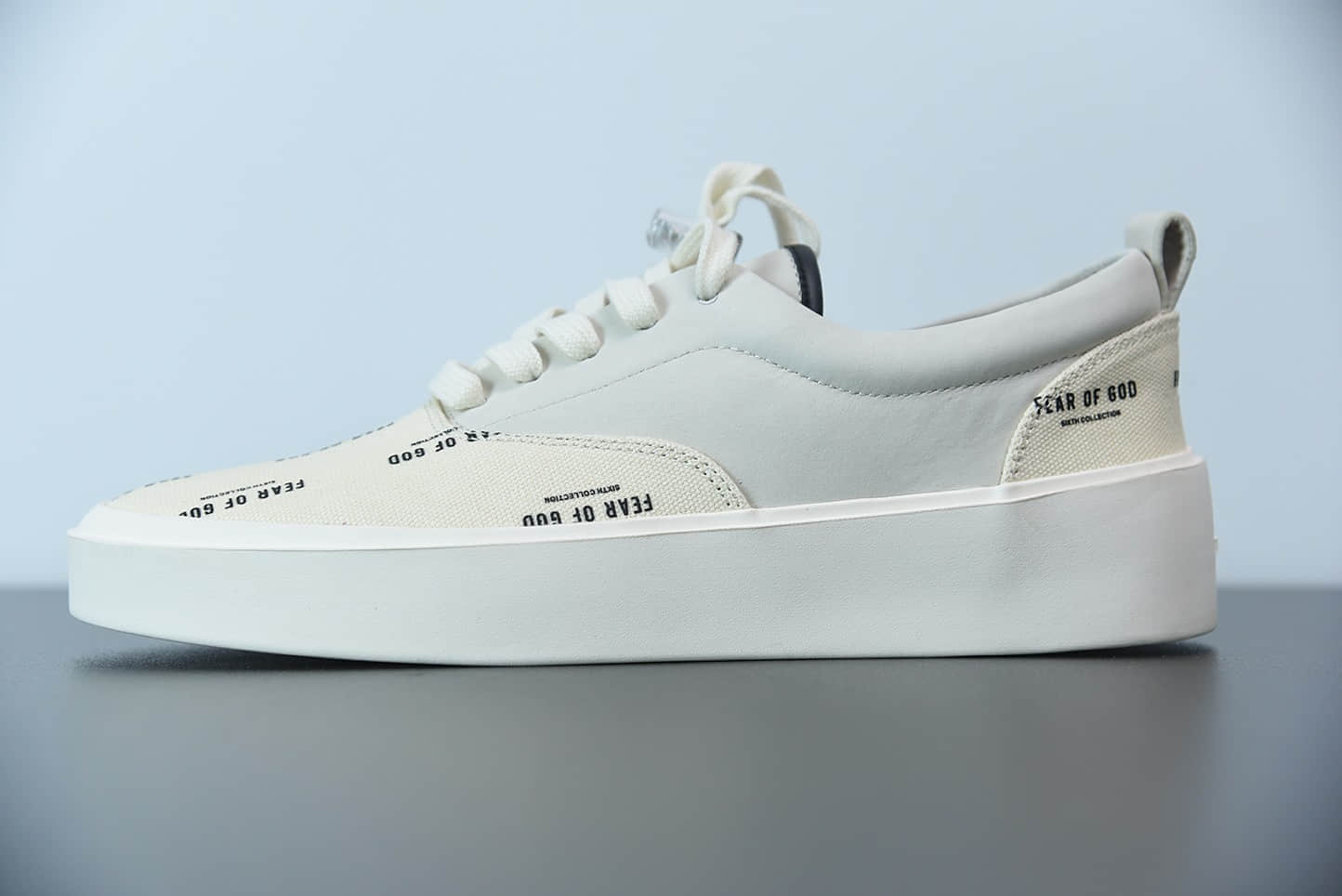 FOG Fear of God 主线101 Lace up 印花logo米白低帮板鞋纯原版本 货号:6H197000SCA
