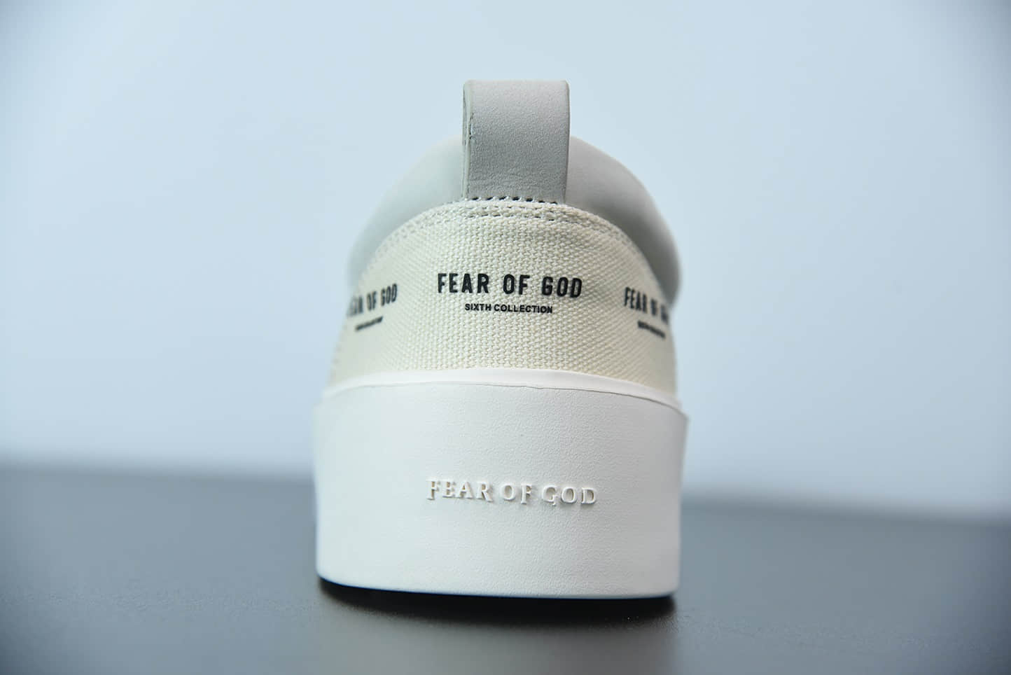 FOG Fear of God 主线101 Lace up 印花logo米白低帮板鞋纯原版本 货号:6H197000SCA