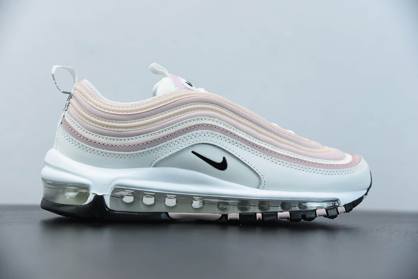 耐克Nike Air Max 97白粉配色子弹复古全掌气垫休闲运动鞋纯原版本 货号： DA9325-100