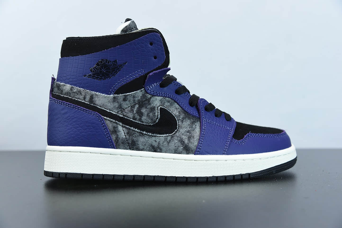 乔丹Air Jordan 1 Zoom CMFT “Bayou Boys” “状元锡安水染鳄鱼紫高帮板鞋纯原版本 货号:DC2133-500