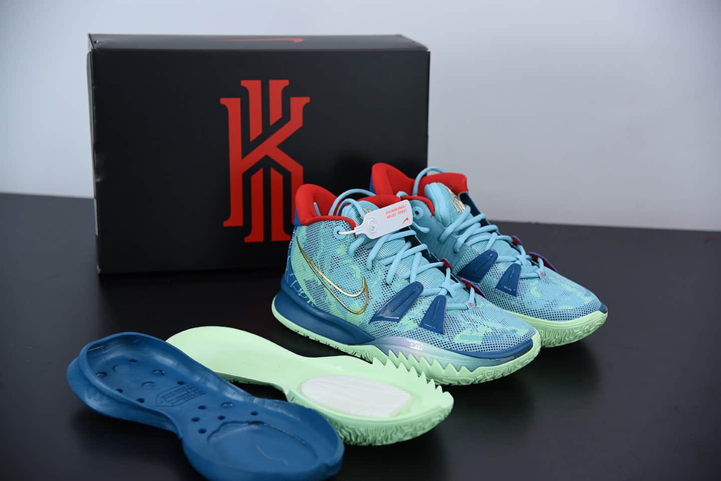 欧文NIKE KYRIE 7SPECIAL FX 电影主题湖水绿气垫篮球鞋纯原版本 货号:DC0589-400