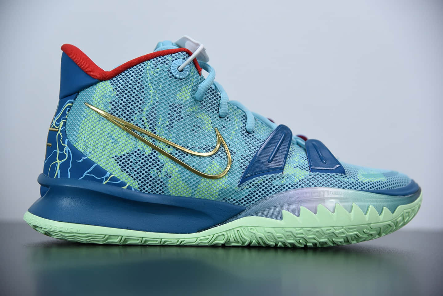 欧文NIKE KYRIE 7SPECIAL FX 电影主题湖水绿气垫篮球鞋纯原版本 货号:DC0589-400