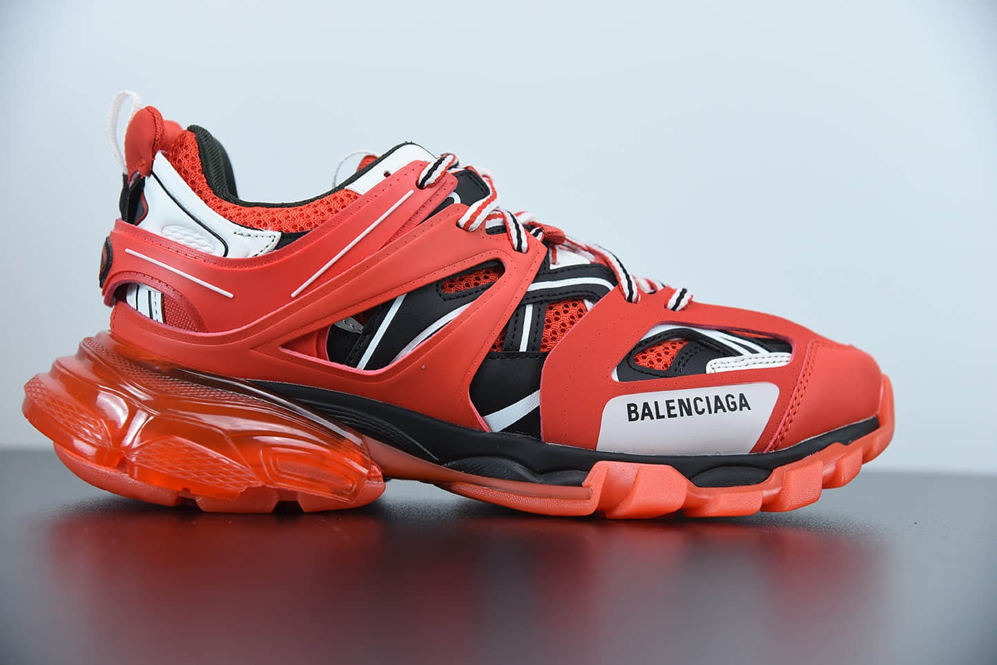 巴黎世家Balenciaga Track Clear Sole低帮网布尼龙运动鞋纯原版本 货号:647742W3BZ16591