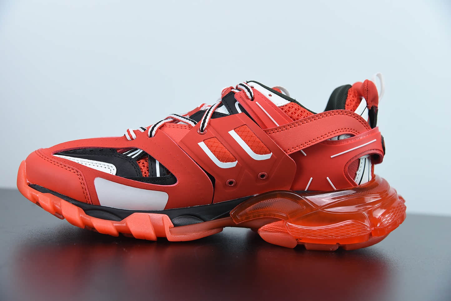 巴黎世家Balenciaga Track Clear Sole低帮网布尼龙运动鞋纯原版本 货号:647742W3BZ16591