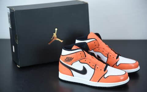 乔丹Air Jordan 1 Mid “Turf Orange”二次元七龙珠悟空配色中帮篮球鞋纯原版本货号：DD6834-802