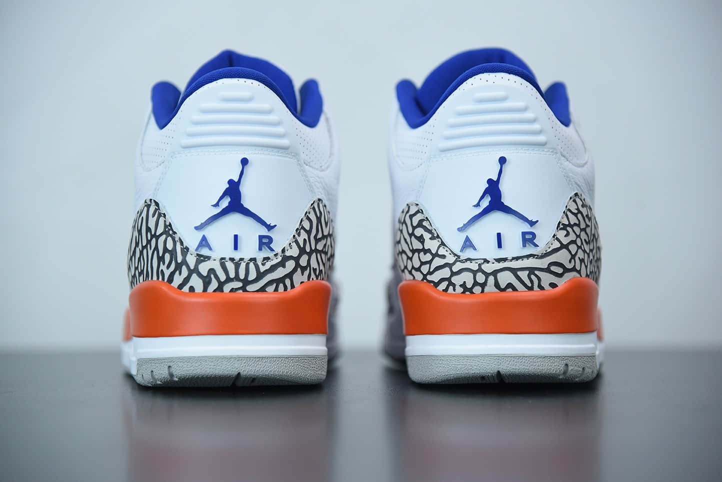 乔丹Air Jordan 3 Knicks 尼克斯白橙蓝实战篮球鞋纯原版本 货号：136064-148