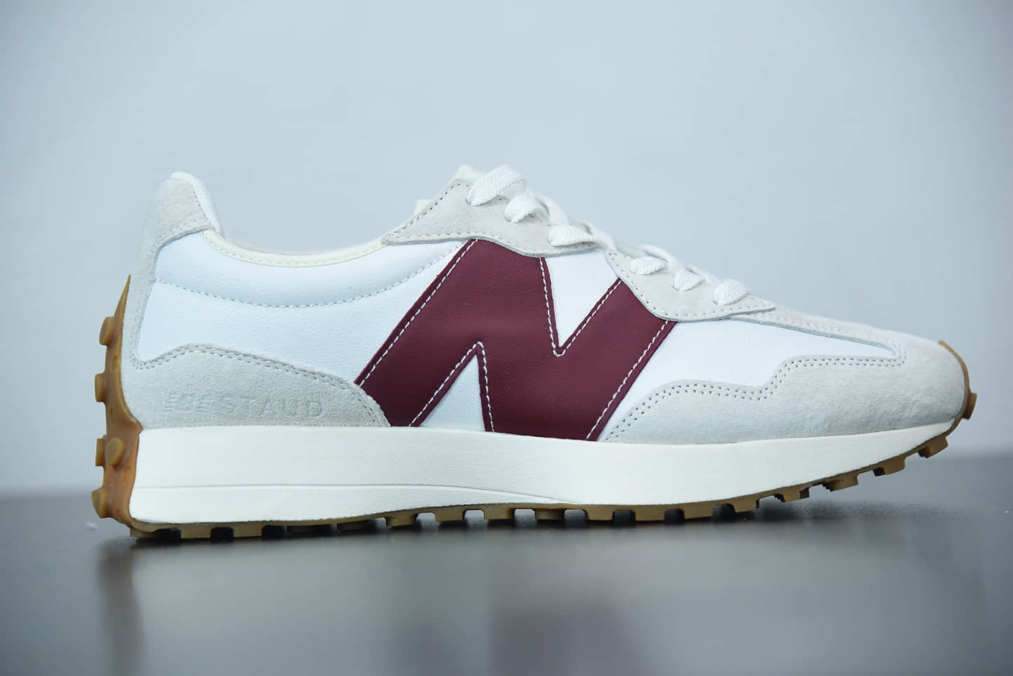 新百伦New Balance MS327系列白灰红复古休闲运动慢跑鞋纯原版本 货号:WS327KA
