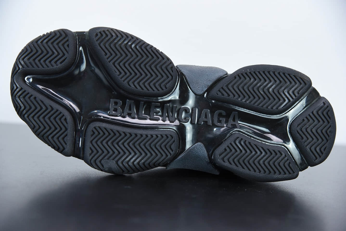 巴黎世家Belenciaga Triple.S黑蓝气垫老爹鞋纯原版本 货号:544351 W09E1 9025