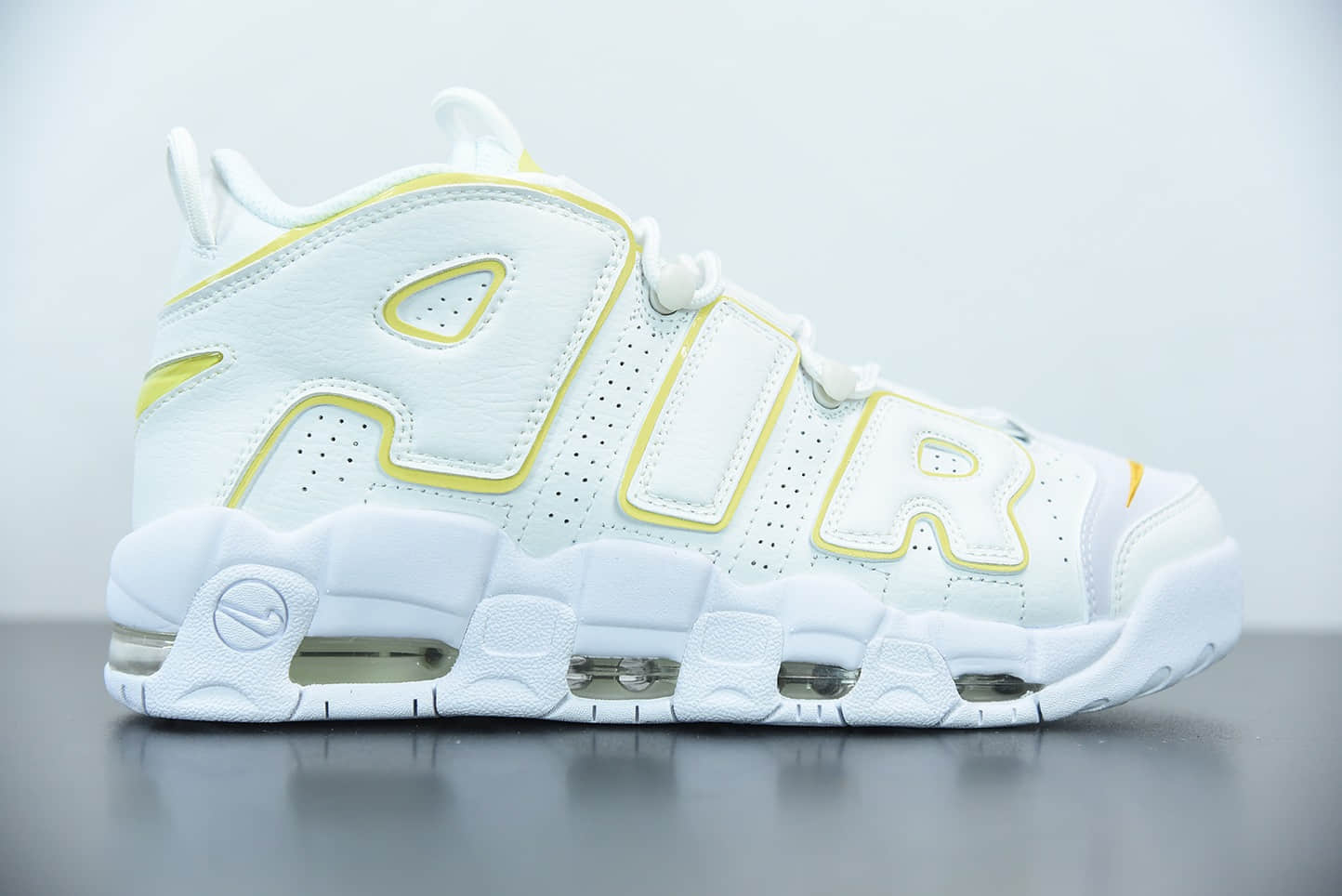 耐克Nike Air More Uptempo 大AIR皮蓬白黄复古篮球鞋纯原版本 货号： DM3035-100