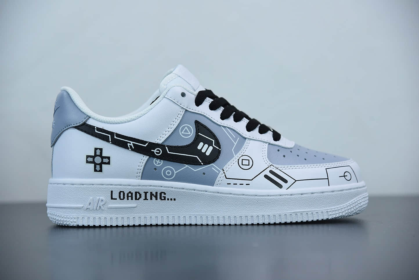 耐克Nike Air Force 1 Low’07 PS5电玩主题黑白灰空军一号低帮休闲板鞋纯原版本 货号:CW2288-111