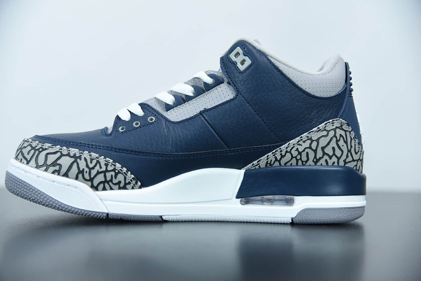 乔丹Air Jordan 3 “Midnight Navy” 午夜蓝爆裂纹配色篮球鞋纯原版本 货号:CT8532-401