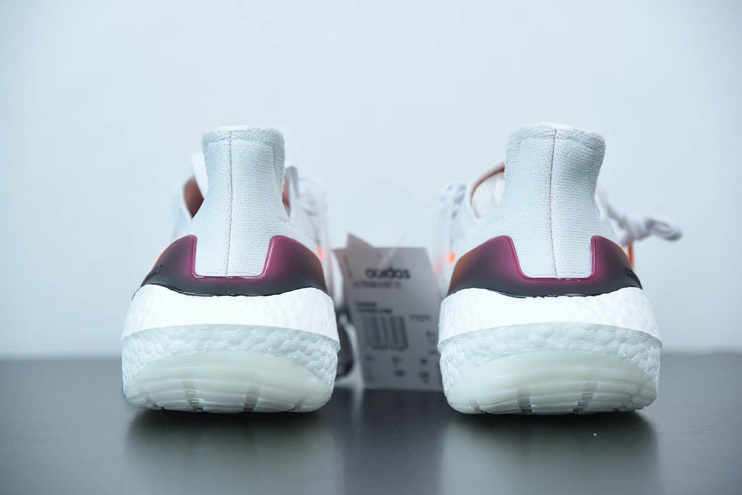 阿迪达斯 Adidas ultra boost 2021系列白橙配色袜套式针织鞋面休闲运动慢跑鞋纯原版本 货号:FY0375