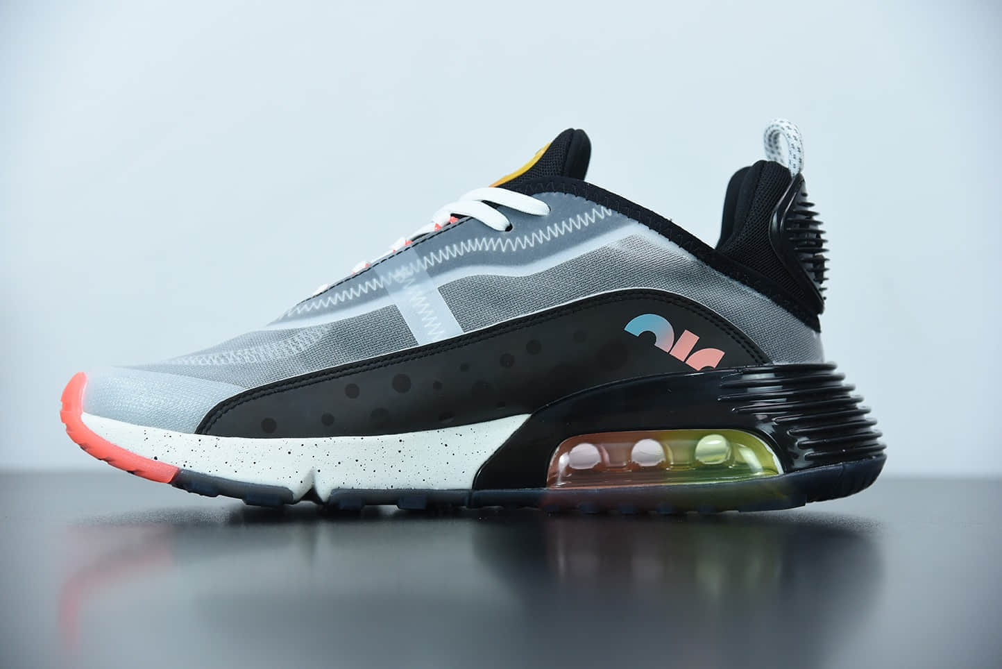 耐克Nike Air Max 2090灰红半掌气垫跑步鞋纯原版本 货号:DD8497-160