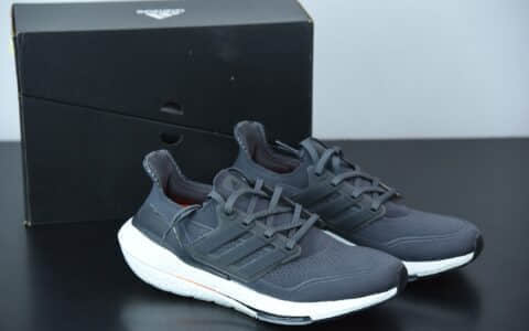 阿迪达斯 Adidas ultra boost 2021系列黑白橙配色袜套式针织鞋面休闲运动慢跑鞋纯原版本 货号:FY0372