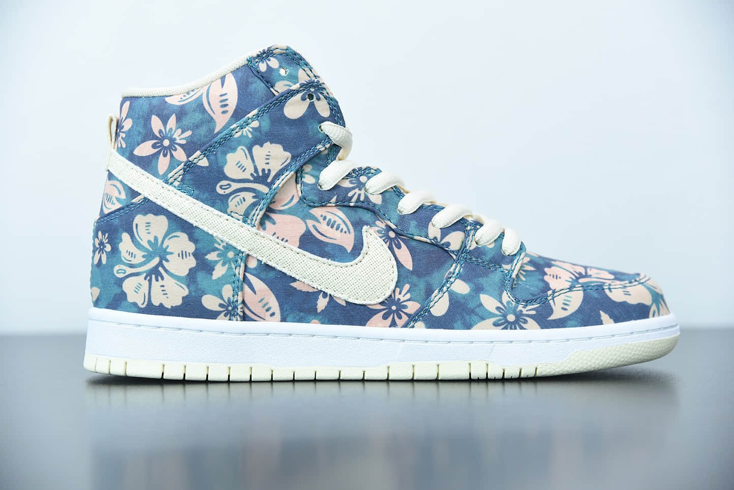 耐克Nike SB Dunk HighHawail夏威夷米黄花卉撕撕乐扣篮系列高帮休闲运动滑板板鞋纯原版本 货号:CZ2232-300