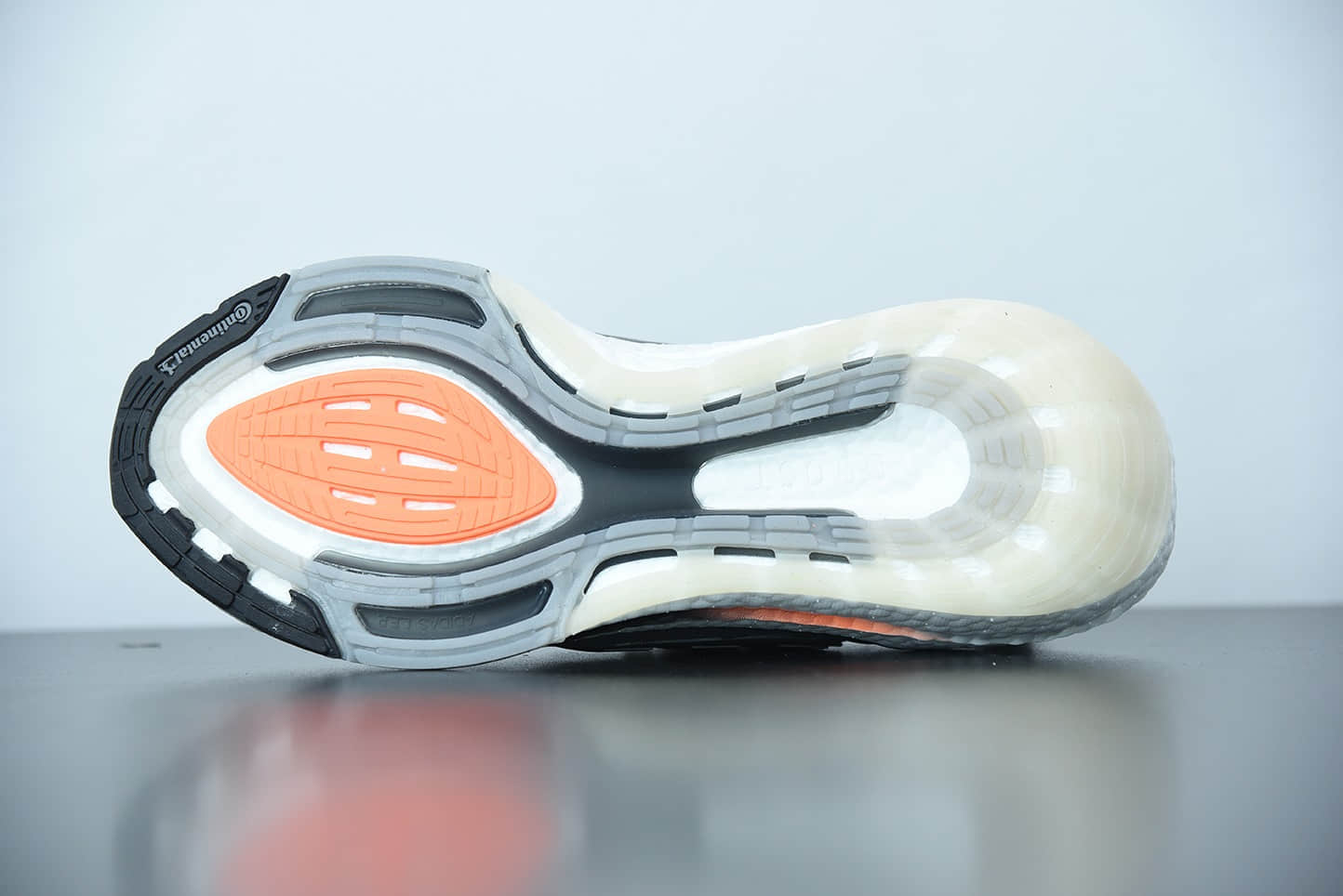 阿迪达斯 Adidas ultra boost 2021系列黑白橙配色袜套式针织鞋面休闲运动慢跑鞋纯原版本 货号：FY0372