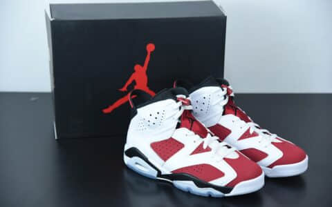 乔丹Air Jordan 6 AJ6 2021年复刻胭脂白红高帮篮球鞋纯原版本 货号：CT8529-106