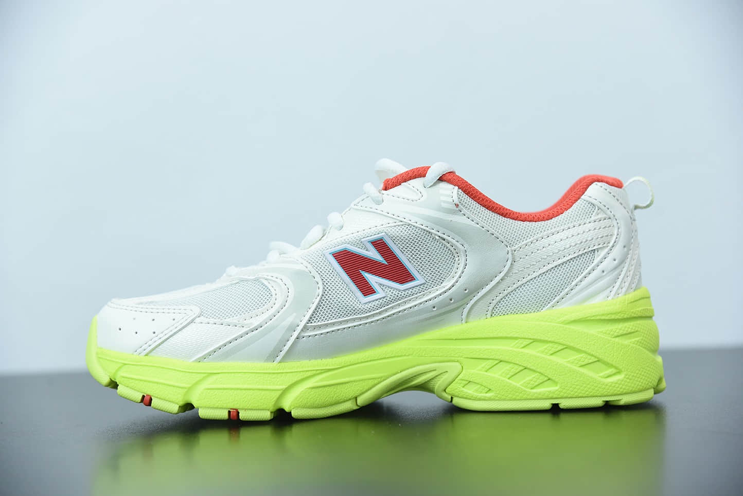 新百伦New Balance 530系列白橘荧光地复古休闲慢跑鞋纯原版本 货号：MR530SI