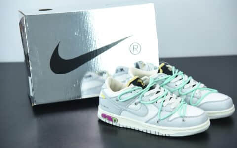 耐克0ff-White x NIke Dunk Low“04 of 50” OW 白灰色扣篮系列低帮经典百搭休闲运动板鞋纯原版本 货号：DM1602-114