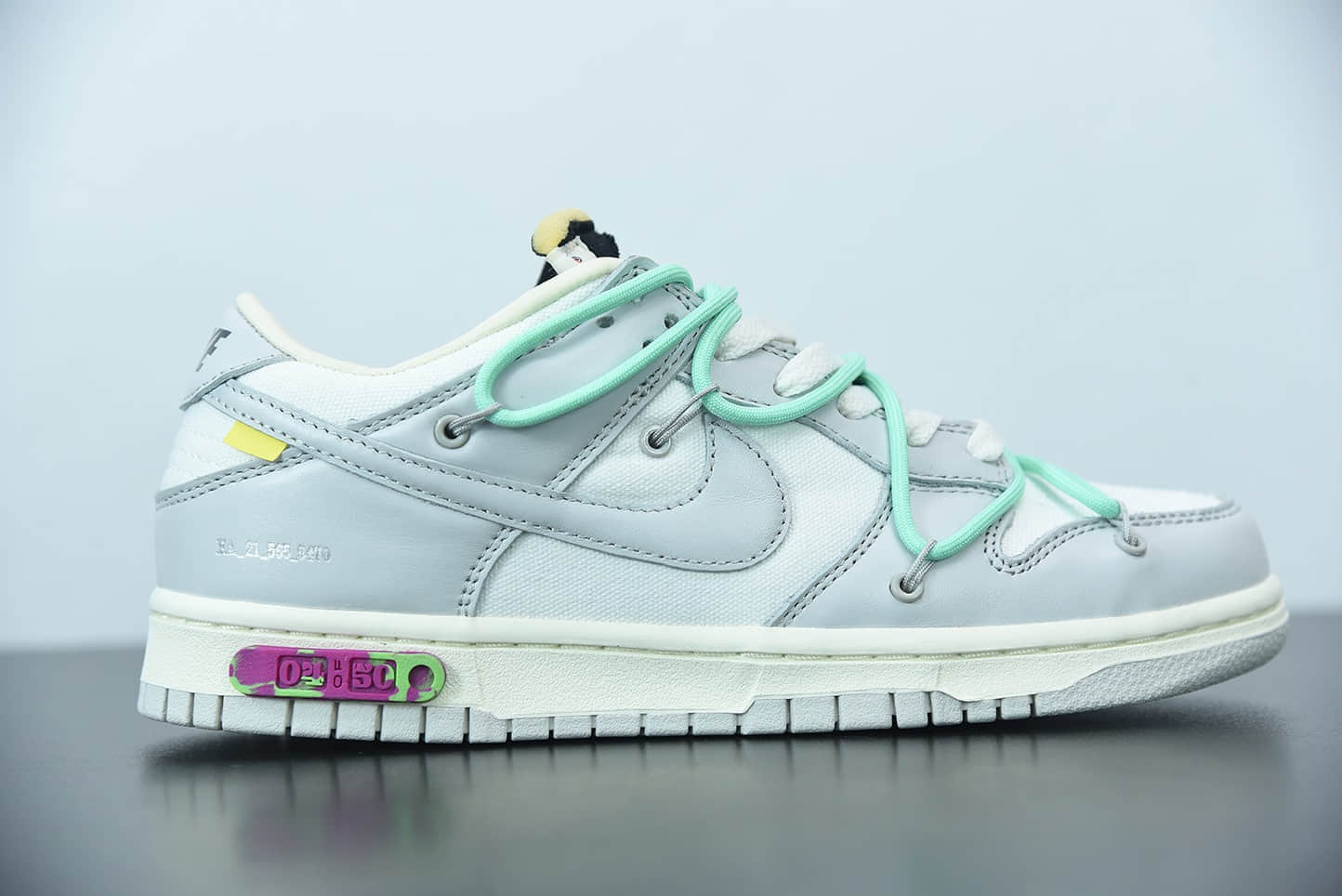 耐克0ff-White x NIke Dunk Low“04 of 50” OW 白灰色扣篮系列低帮经典百搭休闲运动板鞋纯原版本 货号:DM1602-114