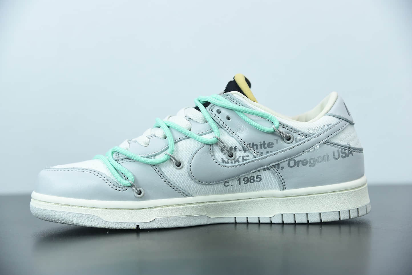 耐克0ff-White x NIke Dunk Low“04 of 50” OW 白灰色扣篮系列低帮经典百搭休闲运动板鞋纯原版本 货号:DM1602-114