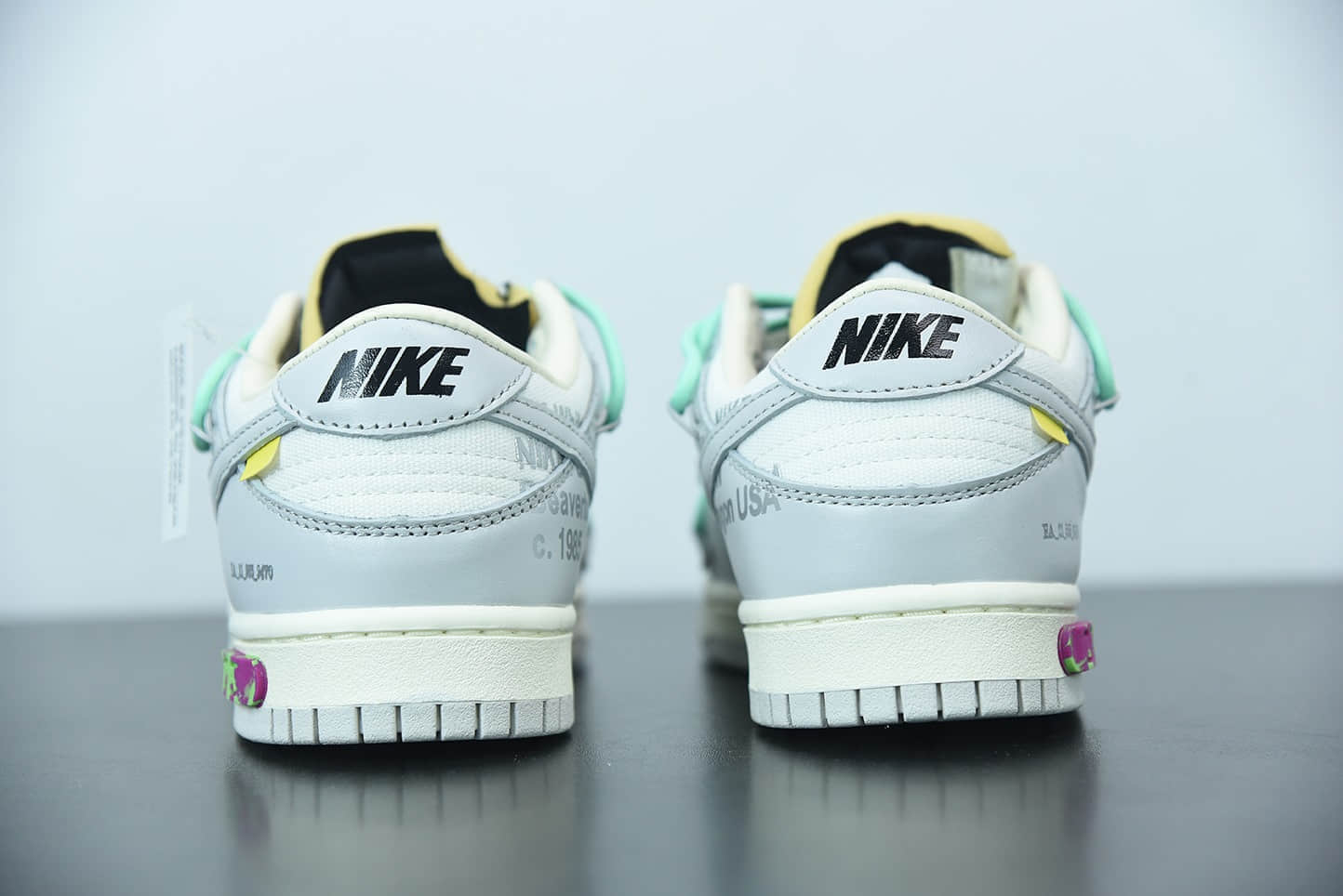 耐克0ff-White x NIke Dunk Low“04 of 50” OW 白灰色扣篮系列低帮经典百搭休闲运动板鞋纯原版本 货号:DM1602-114