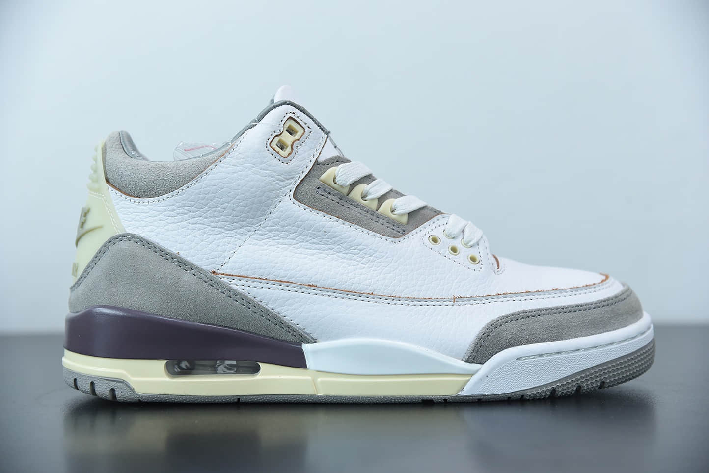 乔丹Air Jordan 3 x A Ma Maniere米白灰做旧氧化限量联名篮球鞋纯原版本 货号:DH3434-110
