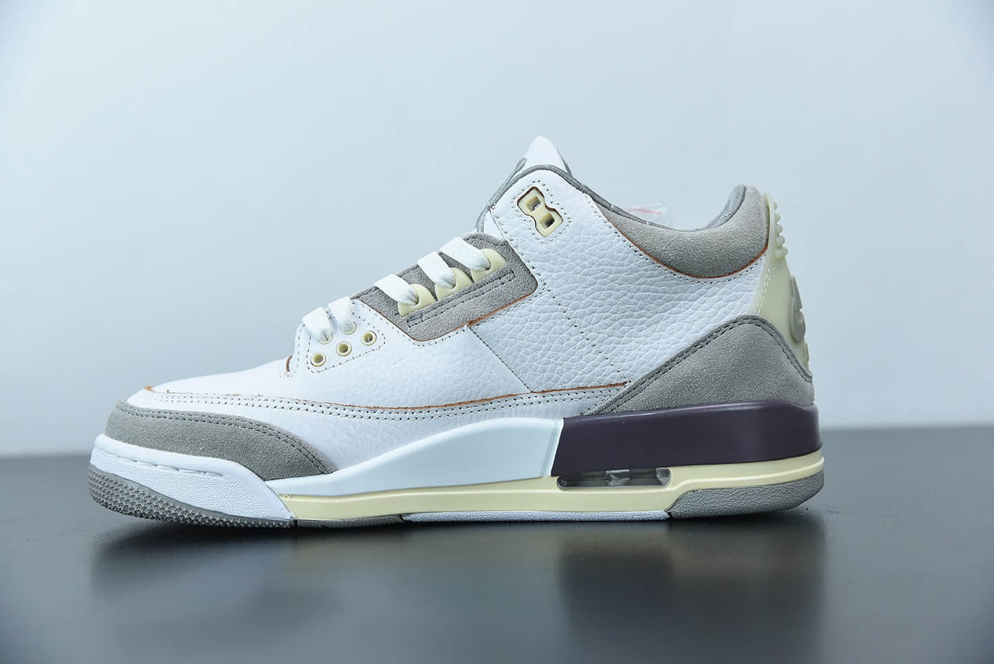乔丹Air Jordan 3 x A Ma Maniere米白灰做旧氧化限量联名篮球鞋纯原版本 货号:DH3434-110
