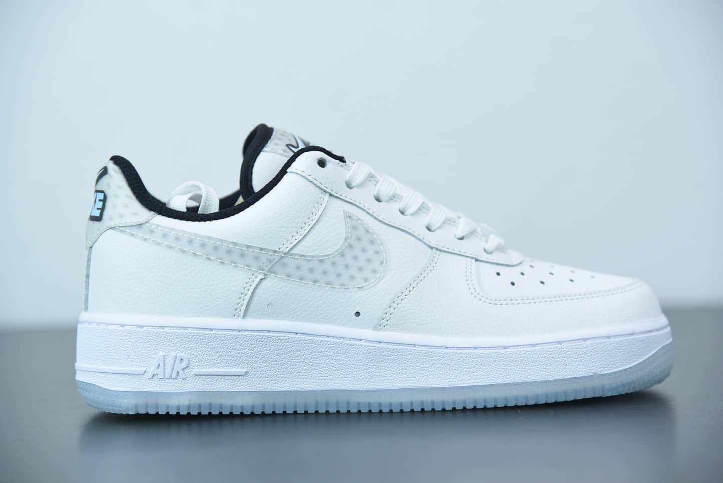 耐克Nike Air Force 1白灰裸眼3D空军一号低帮休闲运动板鞋纯原版本 货号:CW5909-100