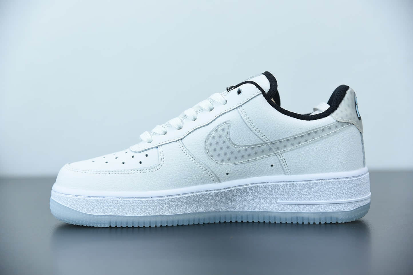 耐克Nike Air Force 1白灰裸眼3D空军一号低帮休闲运动板鞋纯原版本 货号:CW5909-100