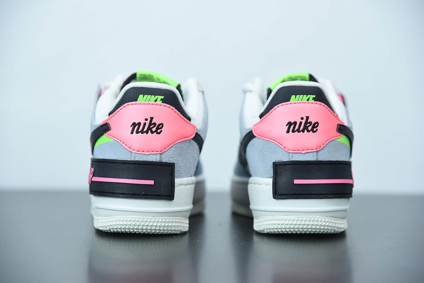 耐克 Nike Air Force 1 Shadow 蓝粉绿解构系列空军一号马卡龙低帮运动休闲板鞋纯原版本 货号：CU8591-101