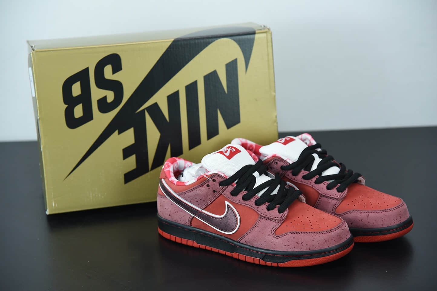 耐克Nike SB Dunk Low Red Lobster 红龙虾扣篮系列复古低帮休闲运动滑板板鞋纯原版本 货号:313170-661